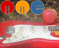 MME logo guitar apple